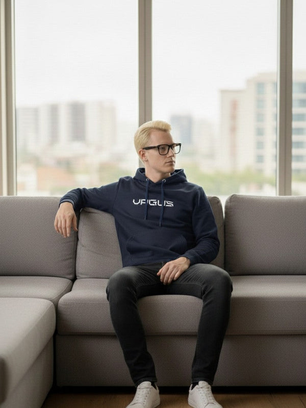 Basic VAGUS hoodie - Navy Blue
