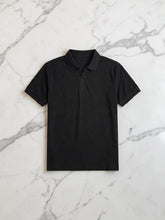 Classic Zipper Polo Shirt - Black
