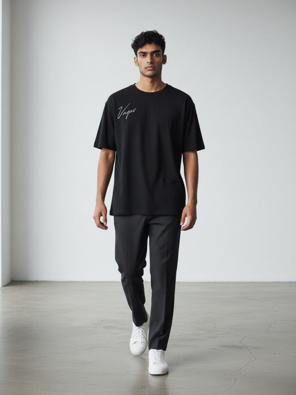 MOONLIGHT Essential Baggy Tee - Black