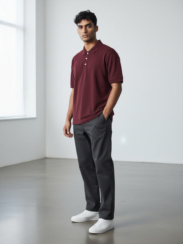 Classic Polo Shirt - Mehroon