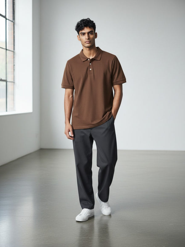 Classic Polo Shirt - Brown